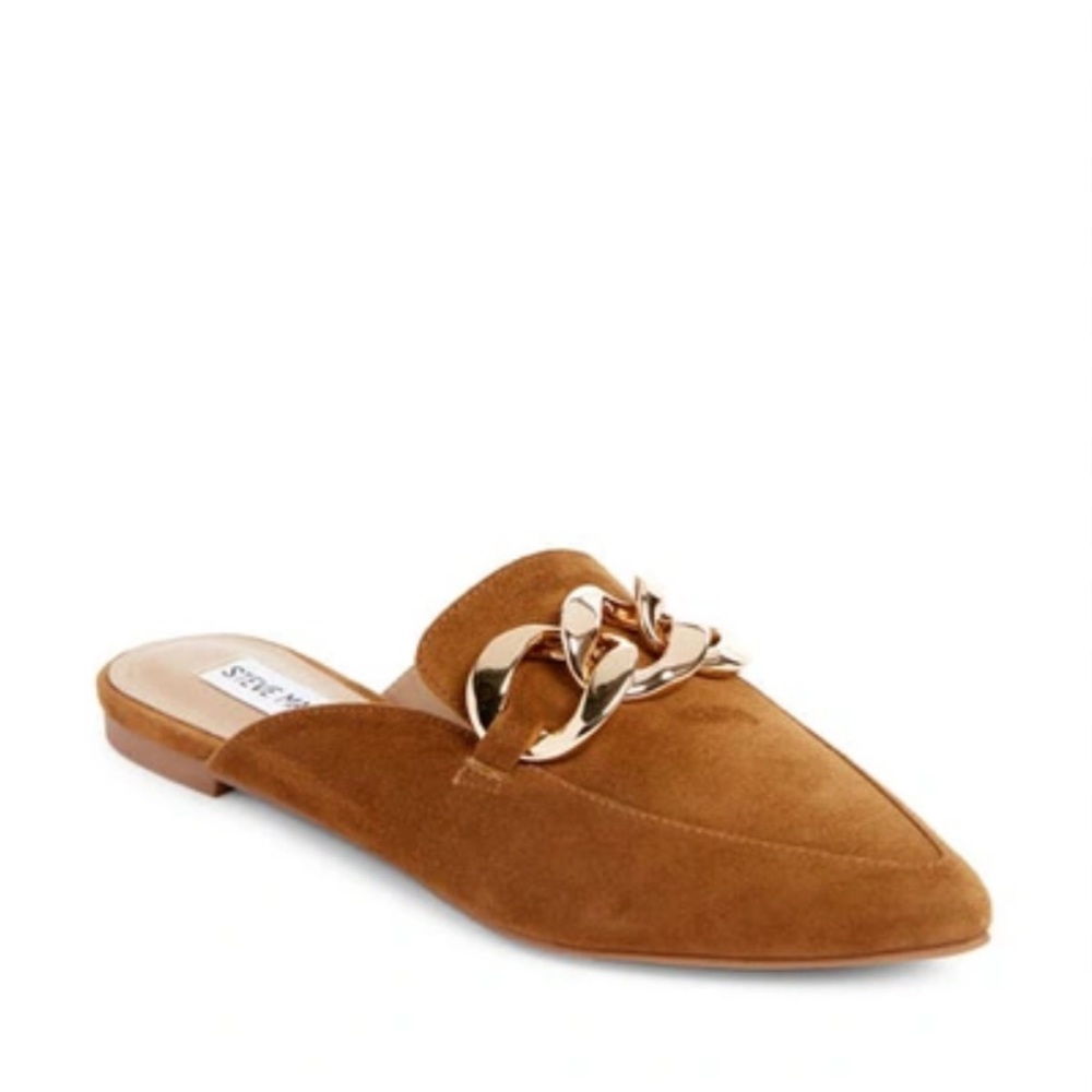 Steve Madden Finn Mules in Cognac Suede Size 7